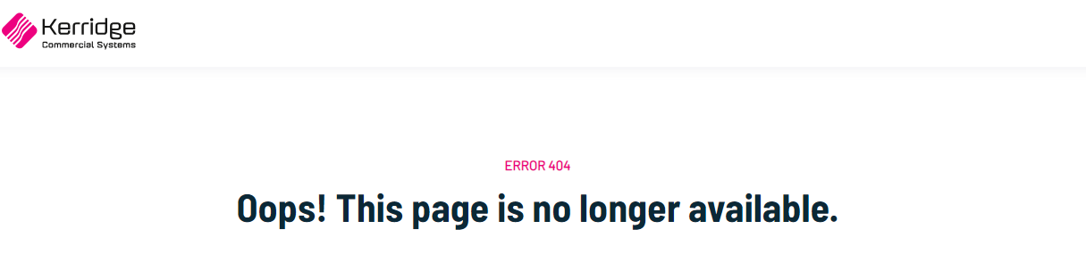 Opps page not found